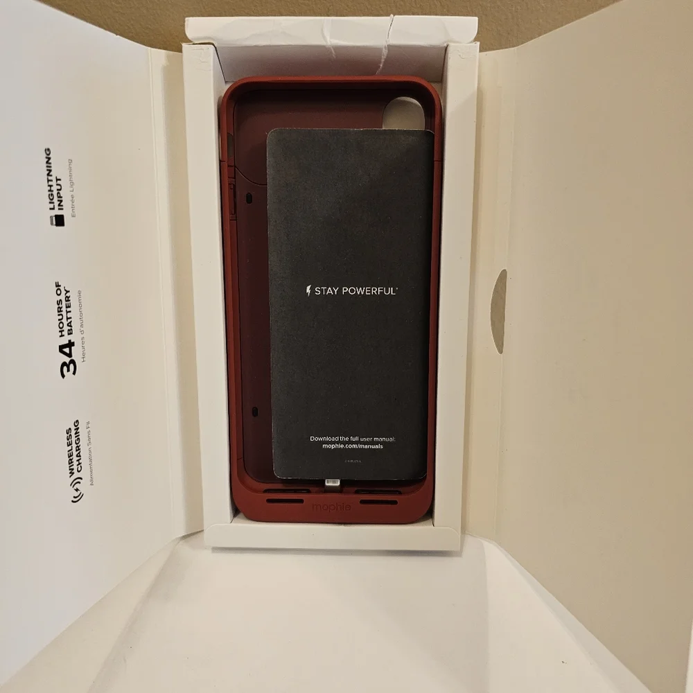 Mophie Juice Pack Access Ultra Slim Wireless Charging Case iPhone Xs Max (Red)